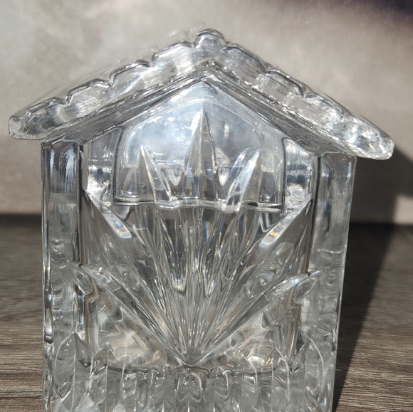 Princess House Crystal Birdhouse With Removable Lid Trinket Box - Picture 6 of 11